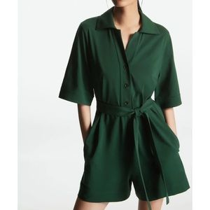 NWT COS belted jersey romper sz S
